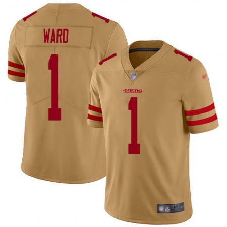 Nike 49ers #1 Jimmie Ward Gold Men's Stitched NFL Limited Inverted Legend Jersey