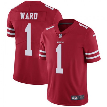 Nike 49ers #1 Jimmie Ward Red Team Color Men's Stitched NFL Vapor Untouchable Limited Jersey