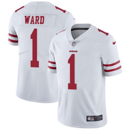 Nike 49ers #1 Jimmie Ward White Men's Stitched NFL Vapor Untouchable Limited Jersey