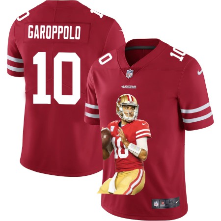 San Francisco 49ers #10 Jimmy Garoppolo Nike Team Hero 2 Vapor Limited NFL Jersey Red