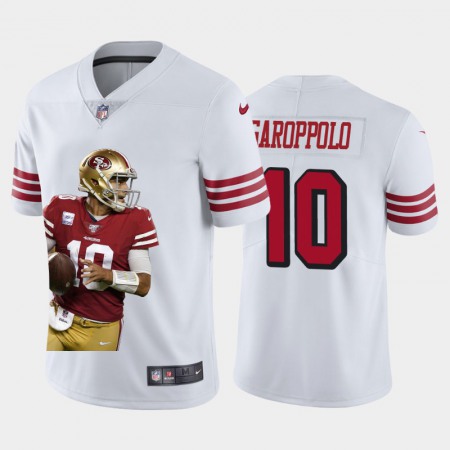 San Francisco 49ers #10 Jimmy Garoppolo Nike Team Hero 3 Rush Vapor Limited NFL Jersey White