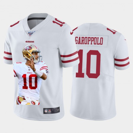San Francisco 49ers #10 Jimmy Garoppolo Nike Team Hero 3 Vapor Limited NFL 100 Jersey White