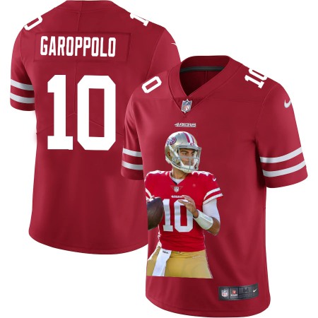 San Francisco 49ers #10 Jimmy Garoppolo Nike Team Hero 3 Vapor Limited NFL Jersey Red