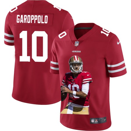 San Francisco 49ers #10 Jimmy Garoppolo Nike Team Hero Vapor Limited NFL Jersey Red