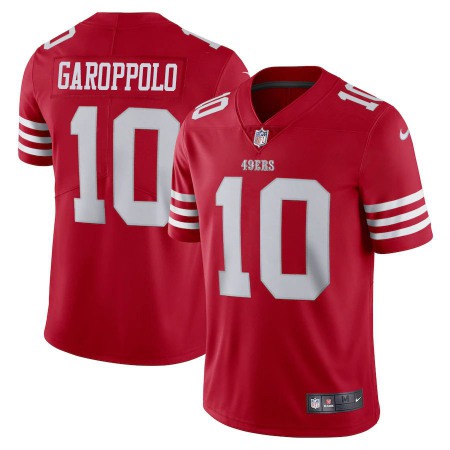 San Francisco 49ers #10 Jimmy Garoppolo Scarlet Nike Men's 2022-23 Limited Stitched NFL Vapor Untouchable Jersey