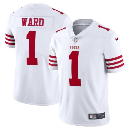 San Francisco 49ers #1 Jimmie Ward White Nike Men's 2022-23 Limited Stitched NFL Vapor Untouchable Jersey