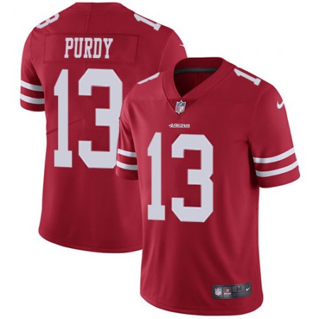 Nike 49ers #13 Brock Purdy Red Team Color Men's Stitched NFL Vapor Untouchable Limited Jersey