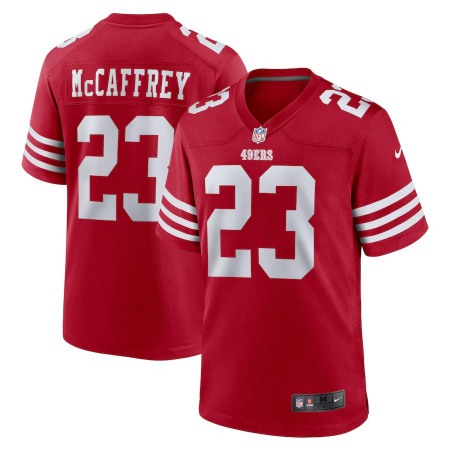 San Francisco 49ers #23 Christian McCaffrey Nike Men's 2022 Player Game Jersey - Scarlet