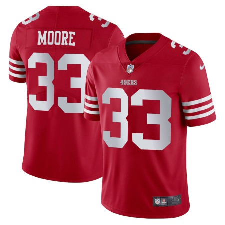 San Francisco 49ers #33 Tarvarius Moore White Nike Men's 2022-23 Limited Stitched NFL Vapor Untouchable Jersey