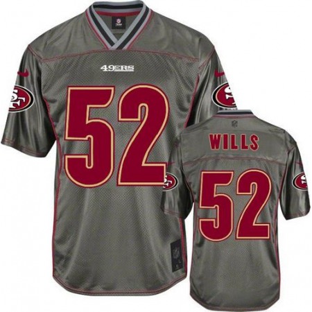 Nike 49ers #52 Patrick Willis Grey Youth Stitched NFL Elite Vapor Jersey