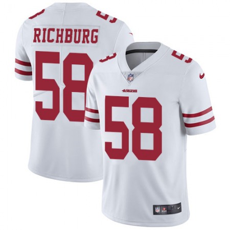 Nike 49ers #58 Weston Richburg White Youth Stitched NFL Vapor Untouchable Limited Jersey