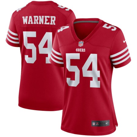 San Francisco 49ers #54 Fred Warner Scarlet Women's 2022-23 Nike NFL Game Jersey