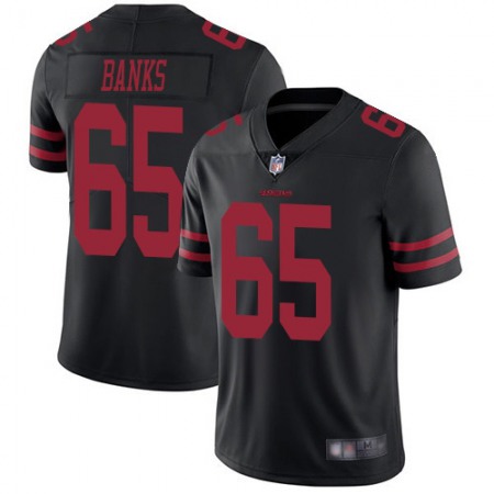 Nike 49ers #65 Aaron Banks Black Alternate Youth Stitched NFL Vapor Untouchable Limited Jersey