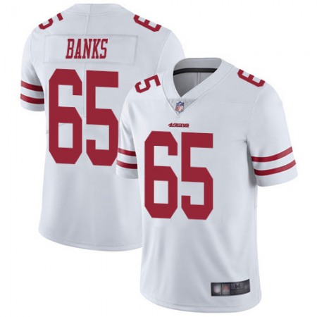 Nike 49ers #65 Aaron Banks White Youth Stitched NFL Vapor Untouchable Limited Jersey