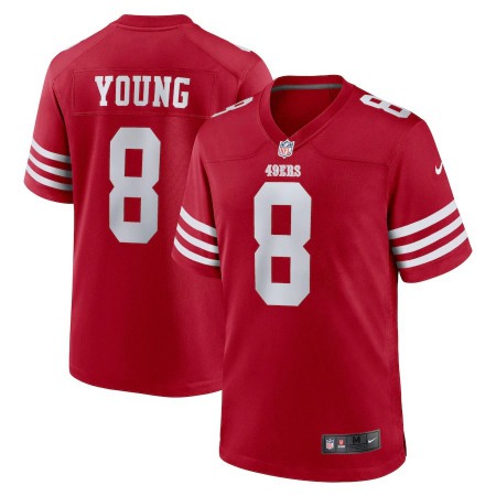 San Francisco 49ers #8 Steve Young Nike Men's 2022 Player Game Jersey - Scarlet
