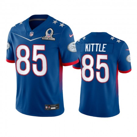 Nike 49ers #85 George Kittle Men's NFL 2022 NFC Pro Bowl Game Jersey Royal