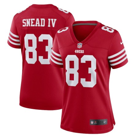 San Francisco 49ers #83 Willie Snead IV Scarlet Women's 2022-23 Nike NFL Game Jersey