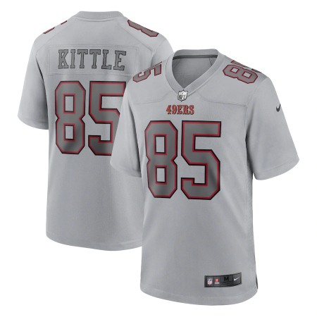 San Francisco 49ers #85 George Kittle Nike Men's Gray Atmosphere Fashion Game Jersey