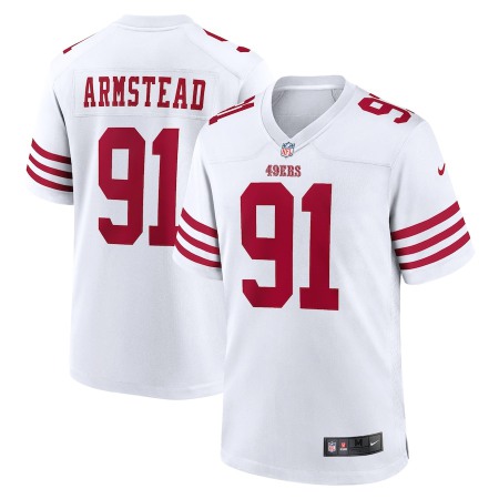 San Francisco 49ers #91 Arik Armstead Nike Men's 2022 Player Game Jersey - White