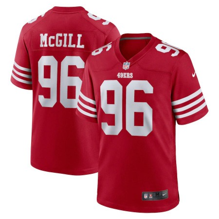 San Francisco 49ers #96 Ty Mcgill Nike Men's 2022 Player Game Jersey - Scarlet