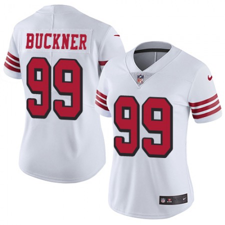 Nike 49ers #99 DeForest Buckner White Rush Women's Stitched NFL Vapor Untouchable Limited Jersey
