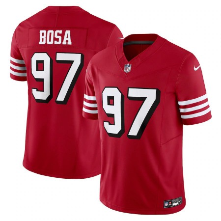 San Francisco 49ers #97 Nick Bosa Nike Men's Scarlet Vapor F.U.S.E. Limited Jersey Alternate