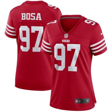 San Francisco 49ers #97 Nick Bosa Scarlet Women's 2022-23 Nike NFL Game Jersey