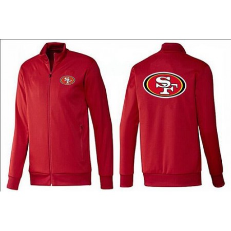NFL San Francisco 49ers Team Logo Jacket Red_1