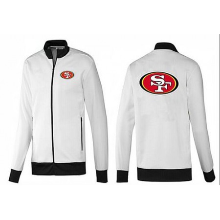 NFL San Francisco 49ers Team Logo Jacket White_1