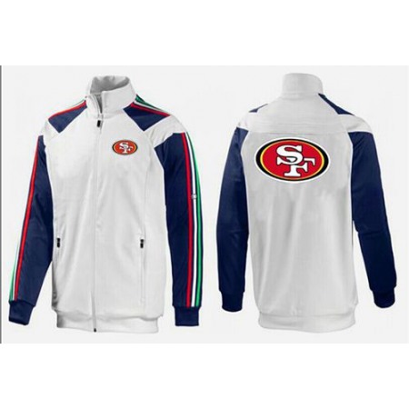 NFL San Francisco 49ers Team Logo Jacket White_2
