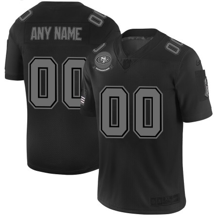 San Francisco 49ers Custom Men's Nike Black 2019 Salute to Service Limited Stitched NFL Jersey