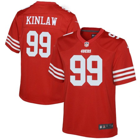 San Francisco 49ers #99 Javon Kinlaw Scarlet Youth 2022-23 Nike NFL Game Jersey