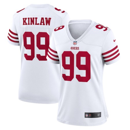 San Francisco 49ers #99 Javon Kinlaw White Women's 2022-23 Nike NFL Game Jersey