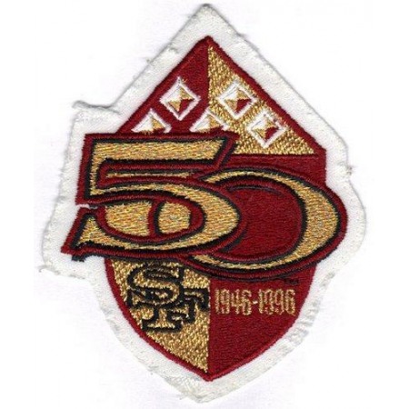 Stitched 1996 San Francisco 49ers 50th Anniversary Season Jersey Patch