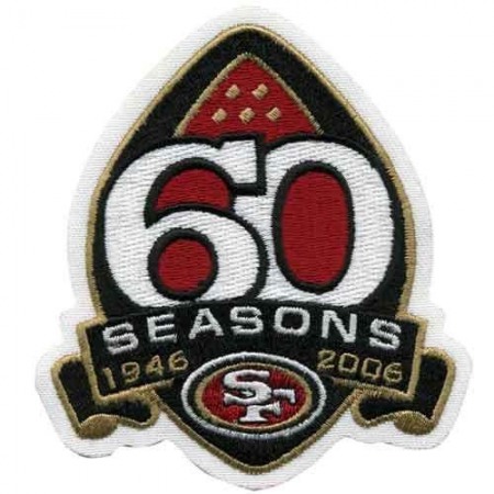 Stitched San Francisco 49ers 60th Season Jersey Patch (2006)