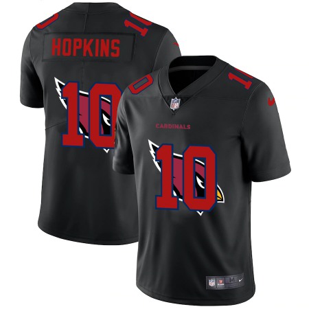 Arizona Cardinals #10 DeAndre Hopkins Men's Nike Team Logo Dual Overlap Limited NFL Jersey Black