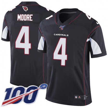 Nike Cardinals #4 Rondale Moore Black Alternate Men's Stitched NFL 100th Season Vapor Untouchable Limited Jersey