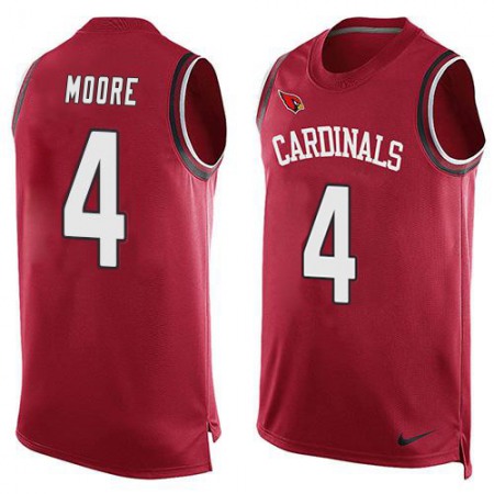 Nike Cardinals #4 Rondale Moore Red Team Color Men's Stitched NFL Limited Tank Top Jersey