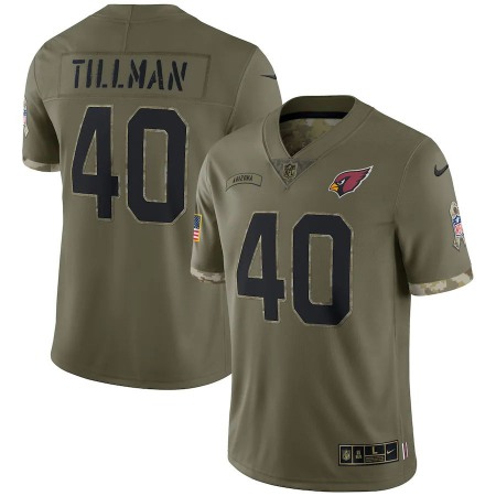 Arizona Cardinals #40 Pat Tillman Nike Men's 2022 Salute To Service Limited Jersey - Olive