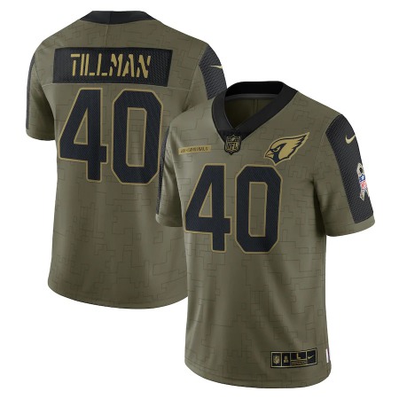 Arizona Cardinals #40 Pat Tillman Olive Nike 2021 Salute To Service Limited Player Jersey