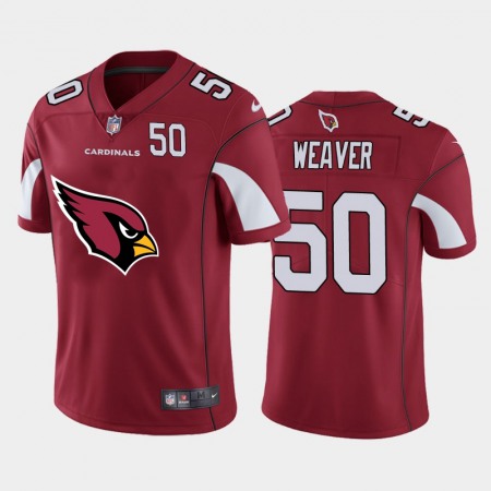 Arizona Cardinals #50 Evan Weaver Red Men's Nike Big Team Logo Player Vapor Limited NFL Jersey
