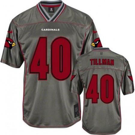 Nike Cardinals #40 Pat Tillman Grey Men's Stitched NFL Elite Vapor Jersey