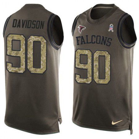 Nike Falcons #90 Marlon Davidson Green Men's Stitched NFL Limited Salute To Service Tank Top Jersey