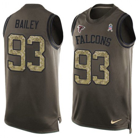 Nike Falcons #93 Allen Bailey Green Men's Stitched NFL Limited Salute To Service Tank Top Jersey