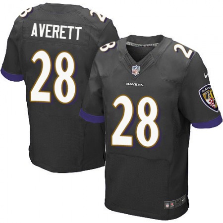 Nike Ravens #28 Anthony Averett Black Alternate Men's Stitched NFL New Elite Jersey