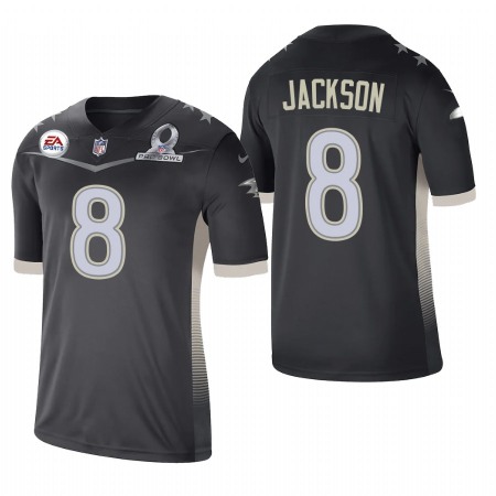 Baltimore Ravens #8 Lamar Jackson 2021 AFC Pro Bowl Game Anthracite NFL Jersey
