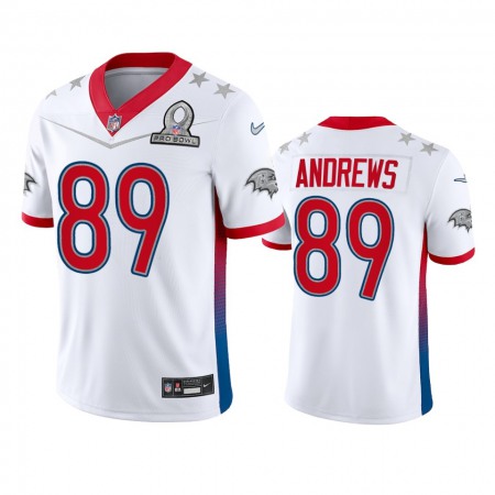 Nike Ravens #89 Mark Andrews Men's NFL 2022 AFC Pro Bowl Game Jersey White