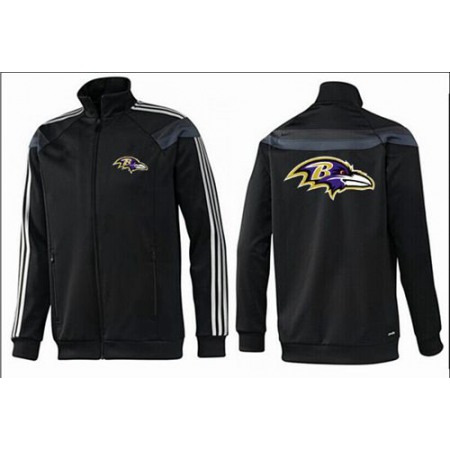 NFL Baltimore Ravens Team Logo Jacket Black_3