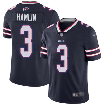 Nike Bills #3 Damar Hamlin Navy Men's Stitched NFL Limited Inverted Legend Jersey