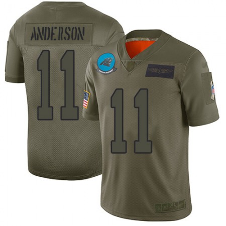 Nike Panthers #11 Robby Anderson Camo Men's Stitched NFL Limited 2019 Salute To Service Jersey